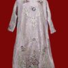 Onion Organza Designer Embroidery Stitched Suit with Organza Contrast Dupatta